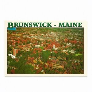 Bowdoin College Brunswick Maine Postcard